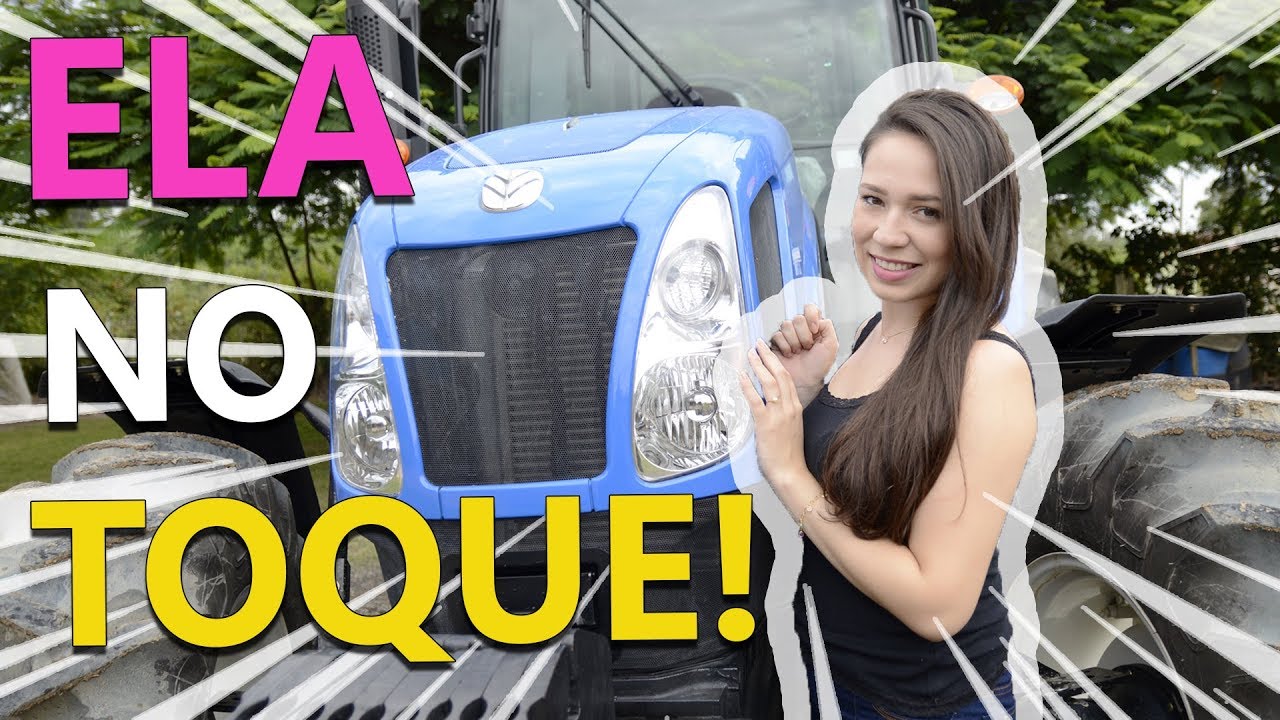 NAMORADA DIRIGINDO O TRATOR!