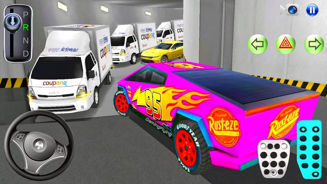 New Cybertruck car Stuck in Parking Garage - 3D Driving Class 2026 - 3D Driving Class - Car Game