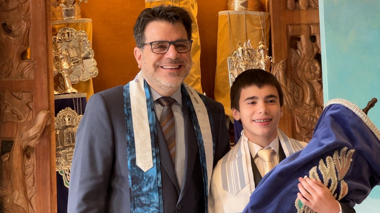 Tristan Riveros' Bar Mitzvah Ceremony #barmitzvah #simcha #ceremony