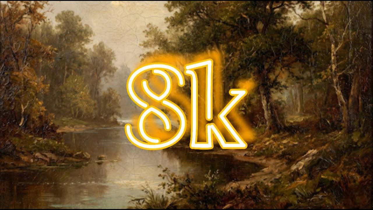 ​Classic Forest Oil Painting 8K | Vintage Frame TV Art Screensaver (Silent & Static)