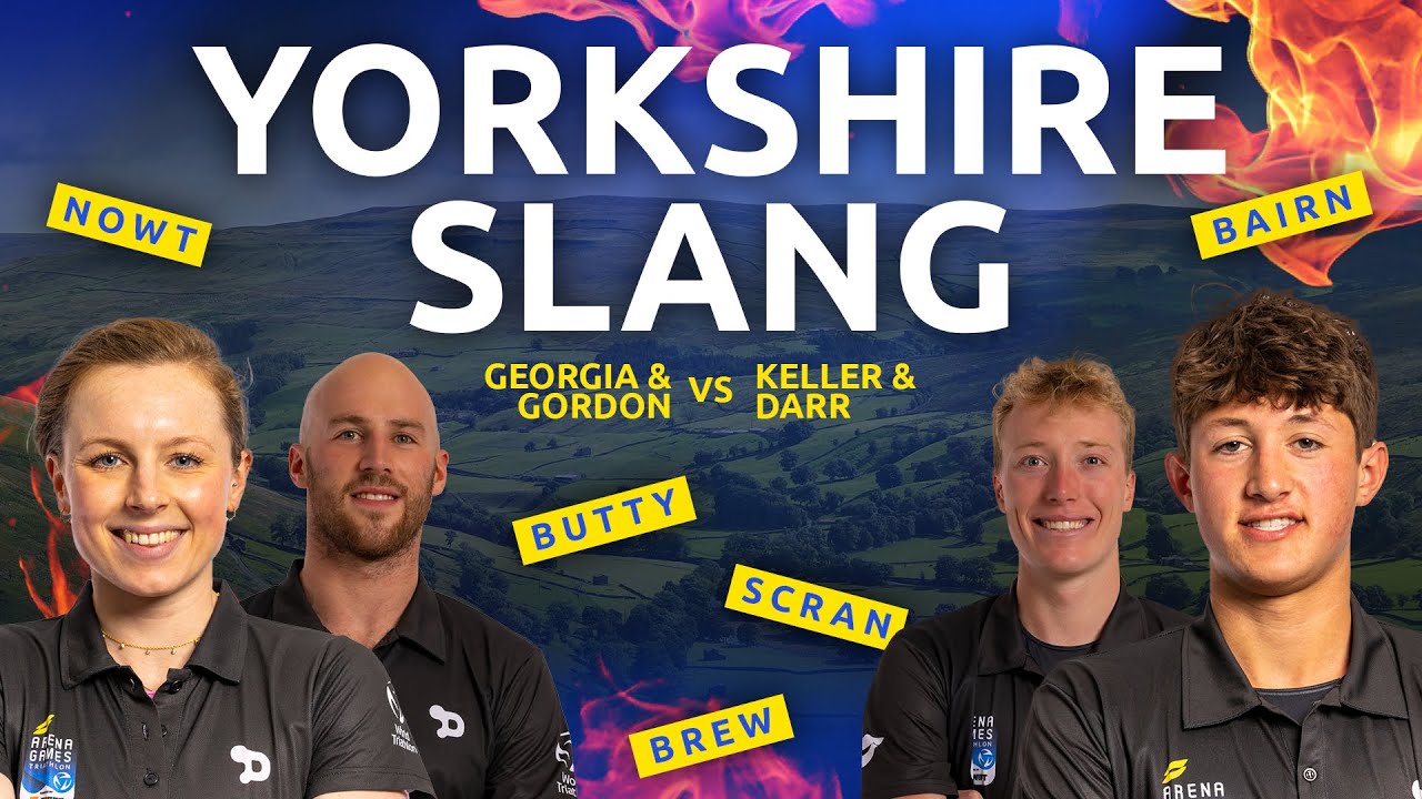 Yorkshire Slang with Georgia Taylor Brown & Gordon Benson Vs American Triathletes