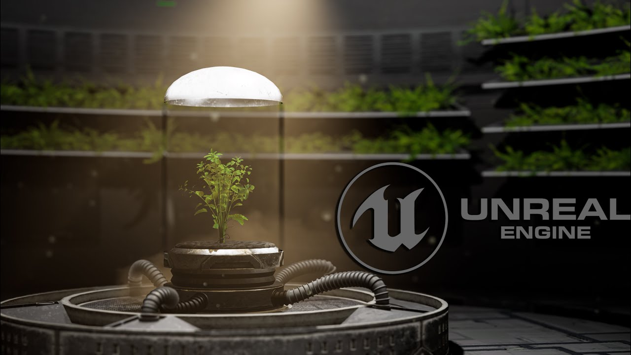 Sci-Fi Laboratory Environment in Unreal Engine 4.26