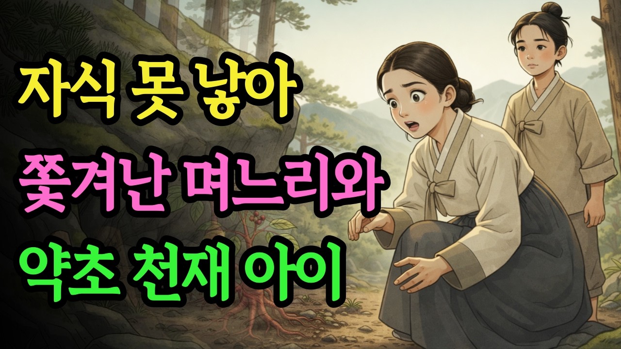 자식 못 낳아 쫓겨난 며느리와 홀로 산속에서 사는 천재 아이의 정체는? | 야담 옛날이야기 오디오북 수면동화 전설 민담 설화 야담낭독 조선야담 전래동화