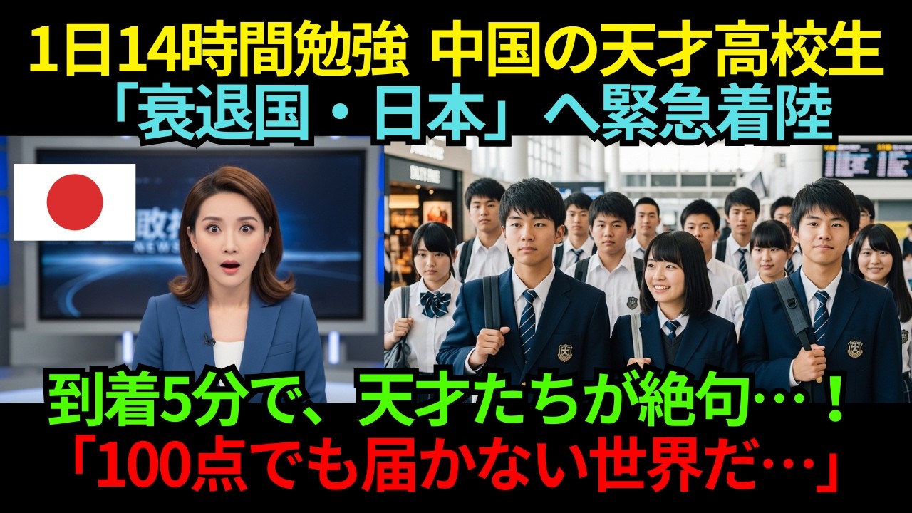 1日14時間勉強の中国天才高校生20人、成田に緊急着陸&hellip;到着5分で全員が言葉を失った「100点では届かない世界」とは？【海外の反応】