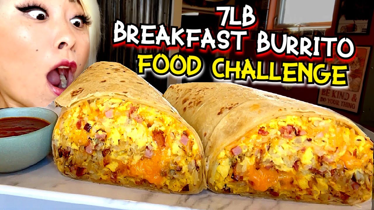 7LB BREAKFAST BURRITO FOOD CHALLENGE at Mojo's Eatery in Salida, CO!! #RainaisCrazy @RainaHuang