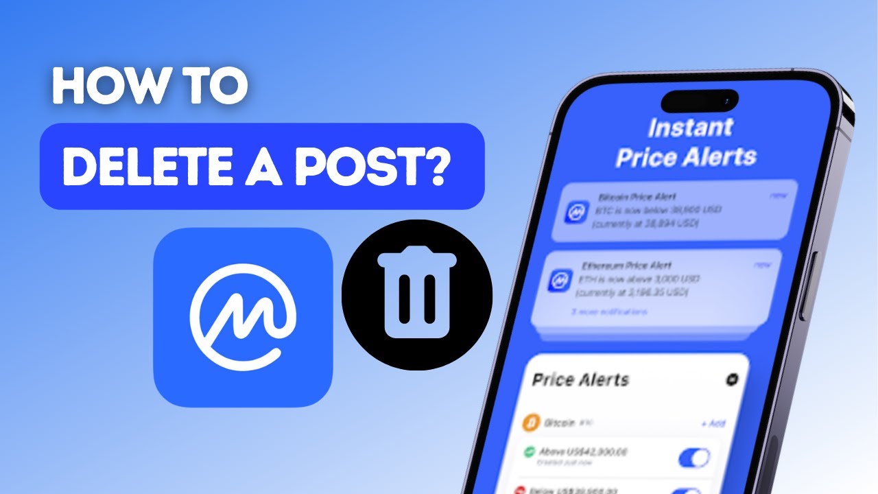 How to delete post on CoinMarketCap?