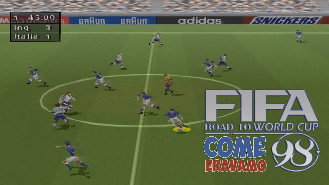 FIFA 98 GIOCATO 20 ANNI DOPO! ⚽ COME ERAVAMO: FIFA 98 Road to World Cup (PS1)