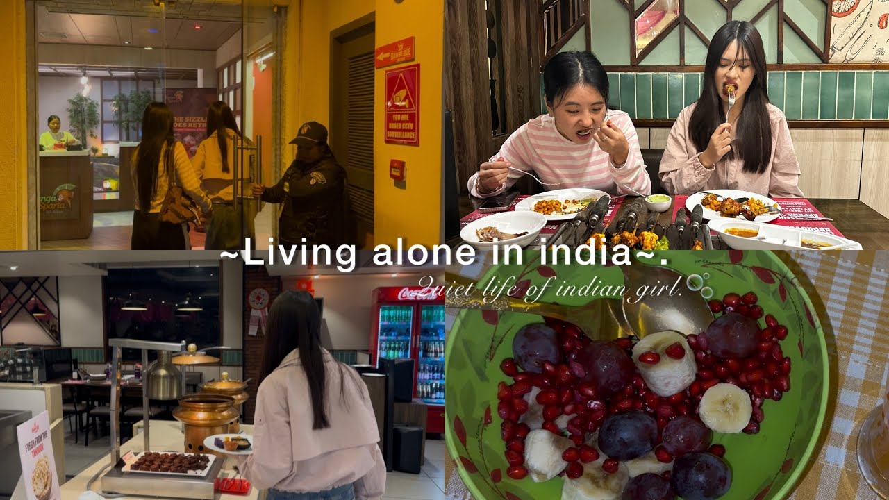 Living alone in India (Guwahati) || barbeque nation 🍗 || skin treatment 🧖‍♀️
