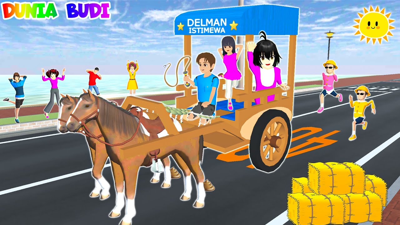 Yuta Mio Buat Kereta Delman Jalan - Jalan Keliling Kota | Yuta Panik Kuda Lepas😱