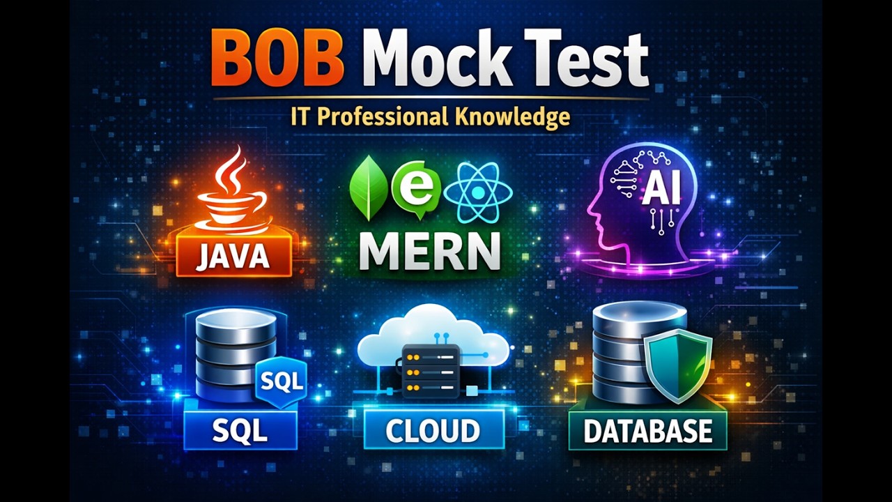 BOB IT Officer Mock Test | Professional Knowledge