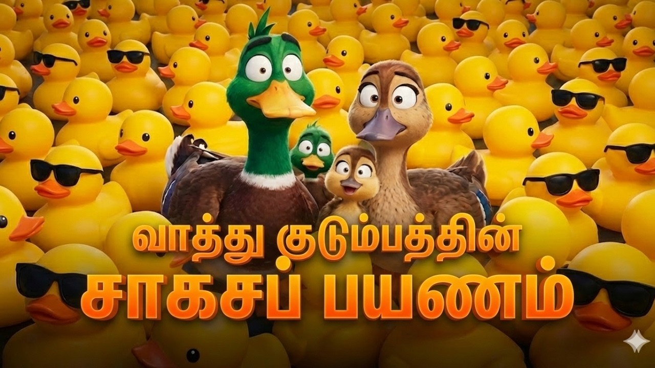 குளத்தை விட்டு வெளியேறிய வாத்து குடும்பம்! 🦆 அதிசய உலகத்தின் ஆபத்தான பயணம்! | The Brave Duck Family