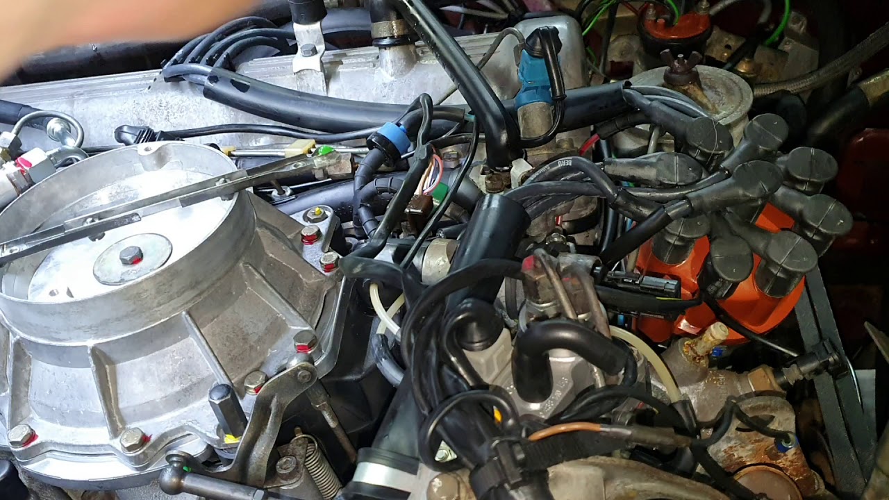 Mercedes 380 sl stationair toerental afstellen