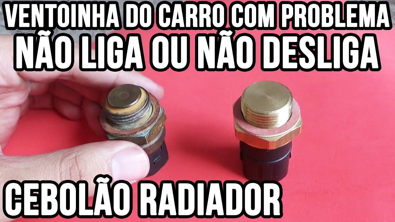 Ventoinha do radiador não liga ou não desliga - Troca do cebolão do radiador linha VW Golf Polo