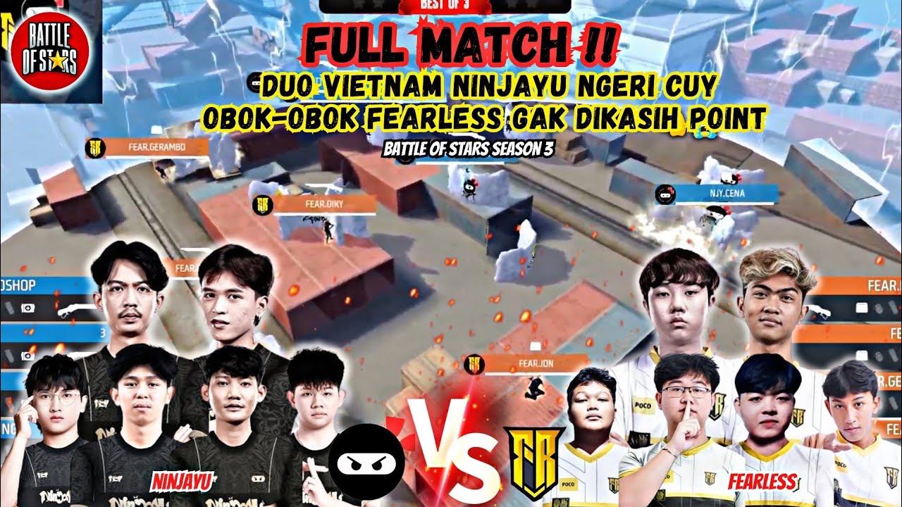 NINJAYU VS FEARLESS  !! Reguler Season Day 7 | Battle of stars Season 3