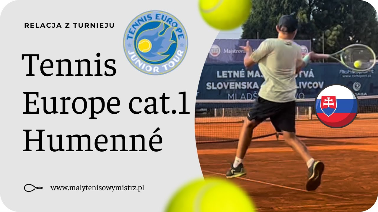 Janek na turnieju Tennis Europe 1 na Słowacji w Humenne Alibaba Cup