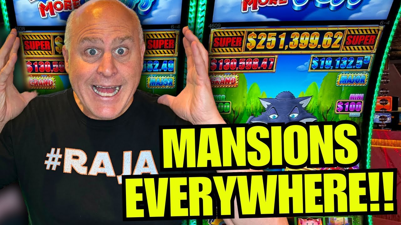 MASSIVE MANSION BONUS!!! EPIC HUFF N EVEN MORE PUFF JACKPOT!