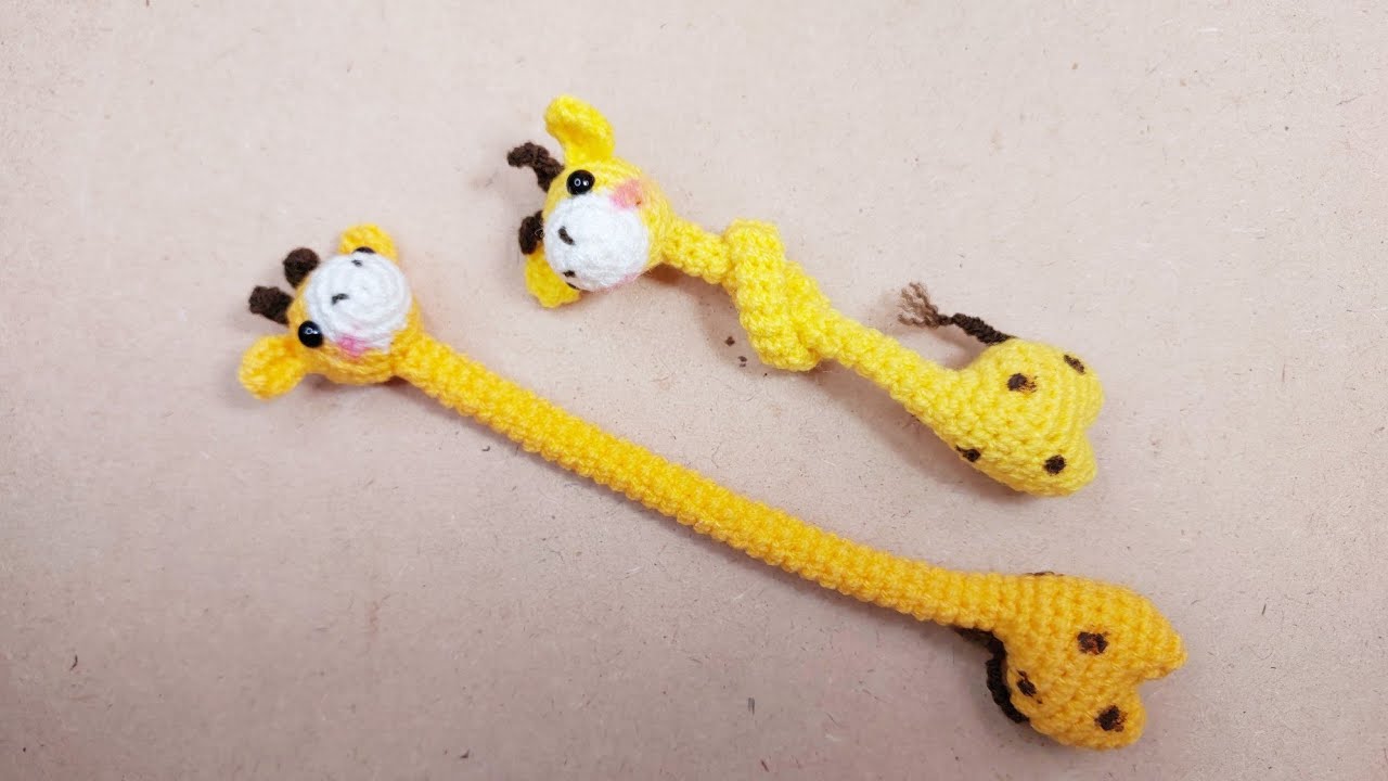 آموزش قلاب بافی عروسک زرافه گردن دراز/crochet long_necked giraffe