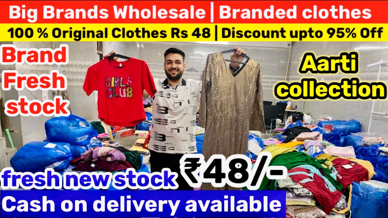 100 % Original Clothes Rs 48 | Discount upto 95% Off | Big Brands Wholesale | branded clothes
