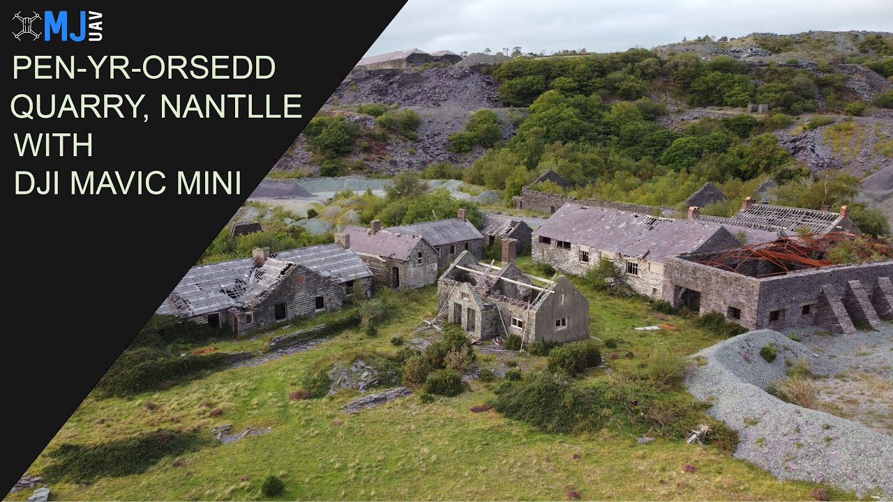 Pen yr Orsedd Slate Quarry in Nantlle, Snowdonia, North Wales -  Drone Footage - DJI MAVIC MINI