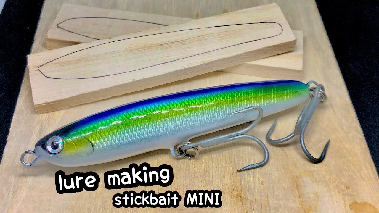 【lure making】Making a Wooden Floating  StickBait