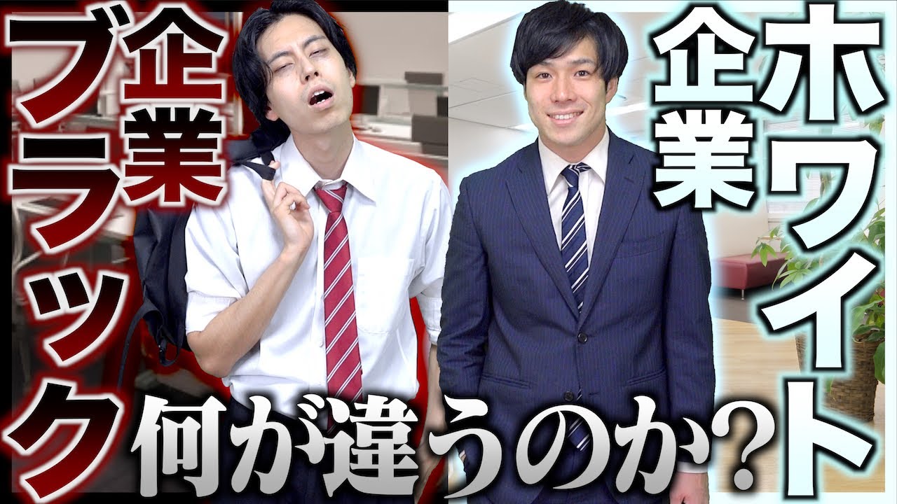 【格差】ブラック企業とホワイト企業の