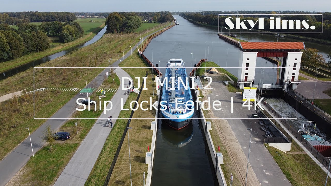 DJI MINI 2 - Ship Locks Eefde - Netherlands | Cinematic | 4K
