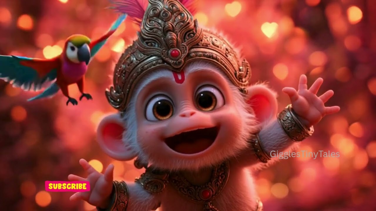 Mithu Tota & Hanuman Jump Jump Party 🐒🦜 | Funny Bhakti Song for Kids @GigglesTinyTales