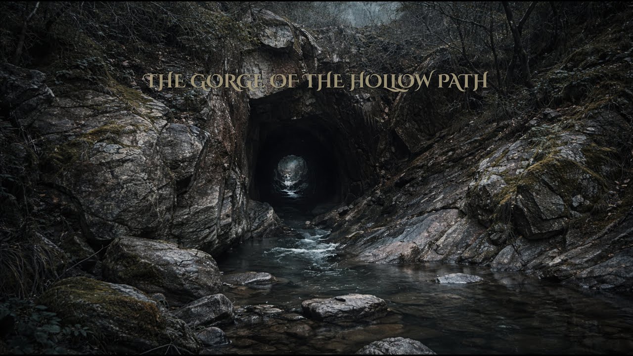 🪨 THE GORGE OF THE HOLLOW PATH | Ancient Gorge Cavern (Dark Fantasy Ambience)