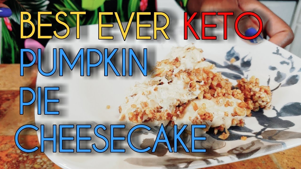BEST EVER Keto Pumpkin Pie Cheesecake!!🍊🍊🍊