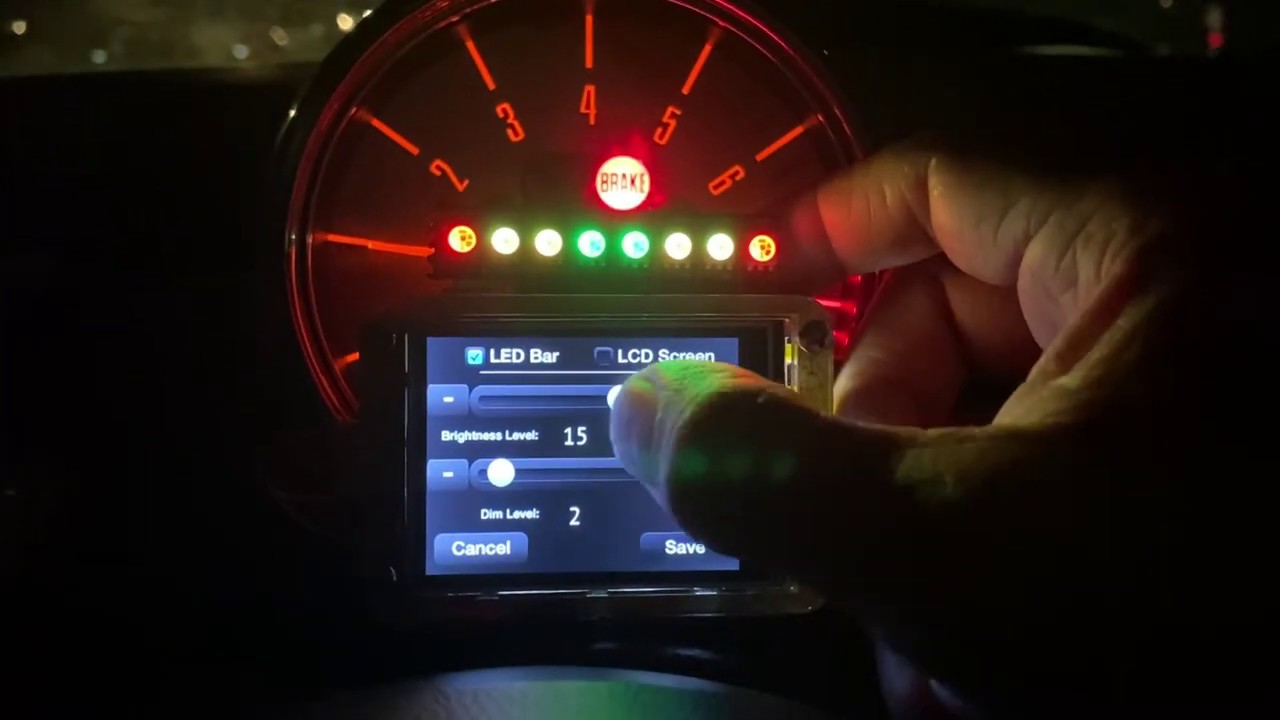 R53 CANBUS touch screen digital dash and shift light