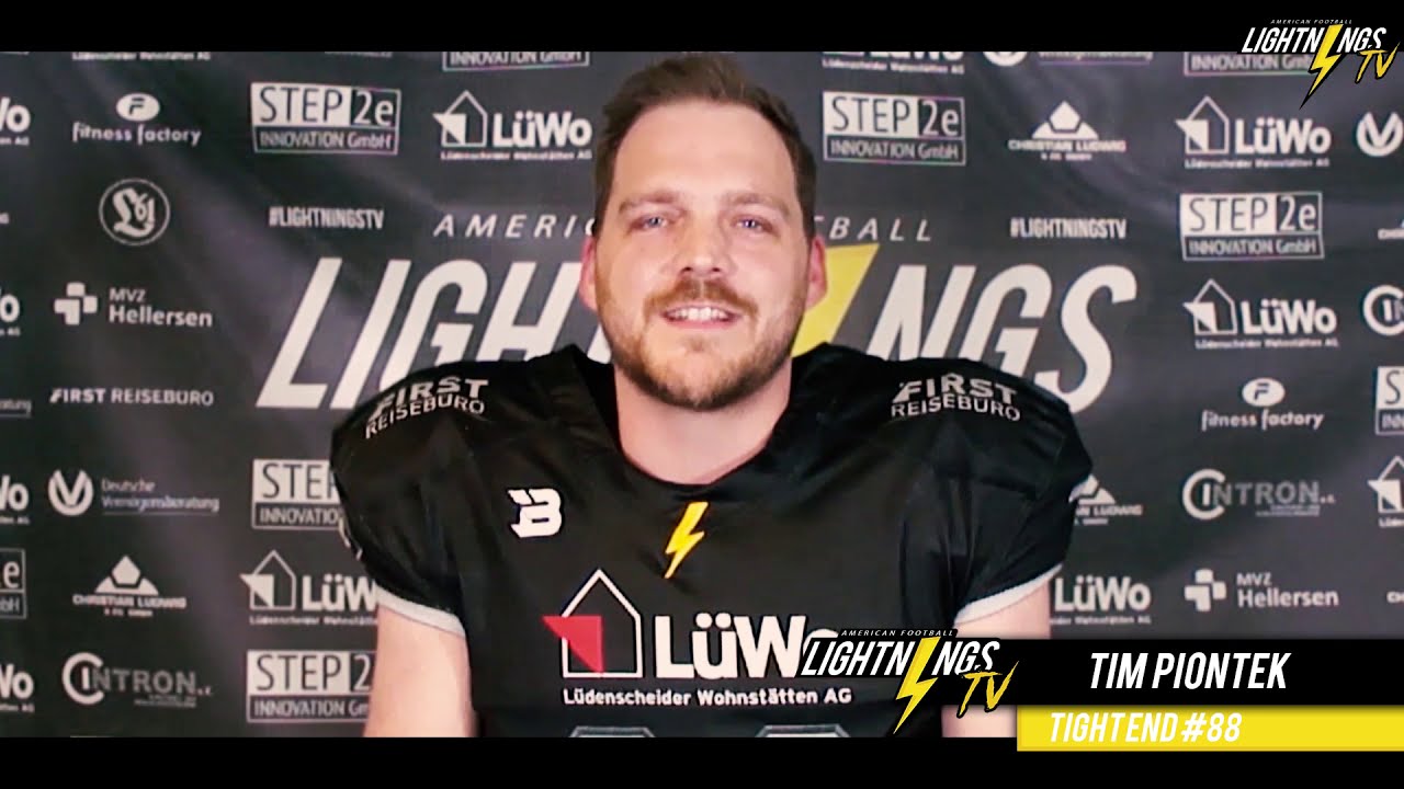 Lightnings Football - Tim Piontek - Tight End #88