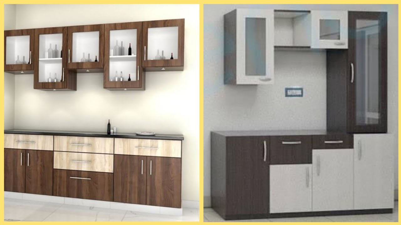 Modern Crockery Unit Design 2023 || Kitchen Cabinet Design || Crockery Unit Designs || Crockery unit