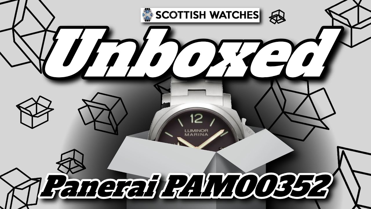 Watch Unboxing : Panerai Pam 352