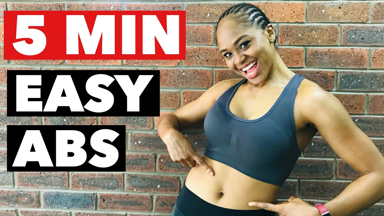 5 Minute Easy Ab Workout for Beginners | Simple Beginner friendly ab exercise | No Equipment Needed