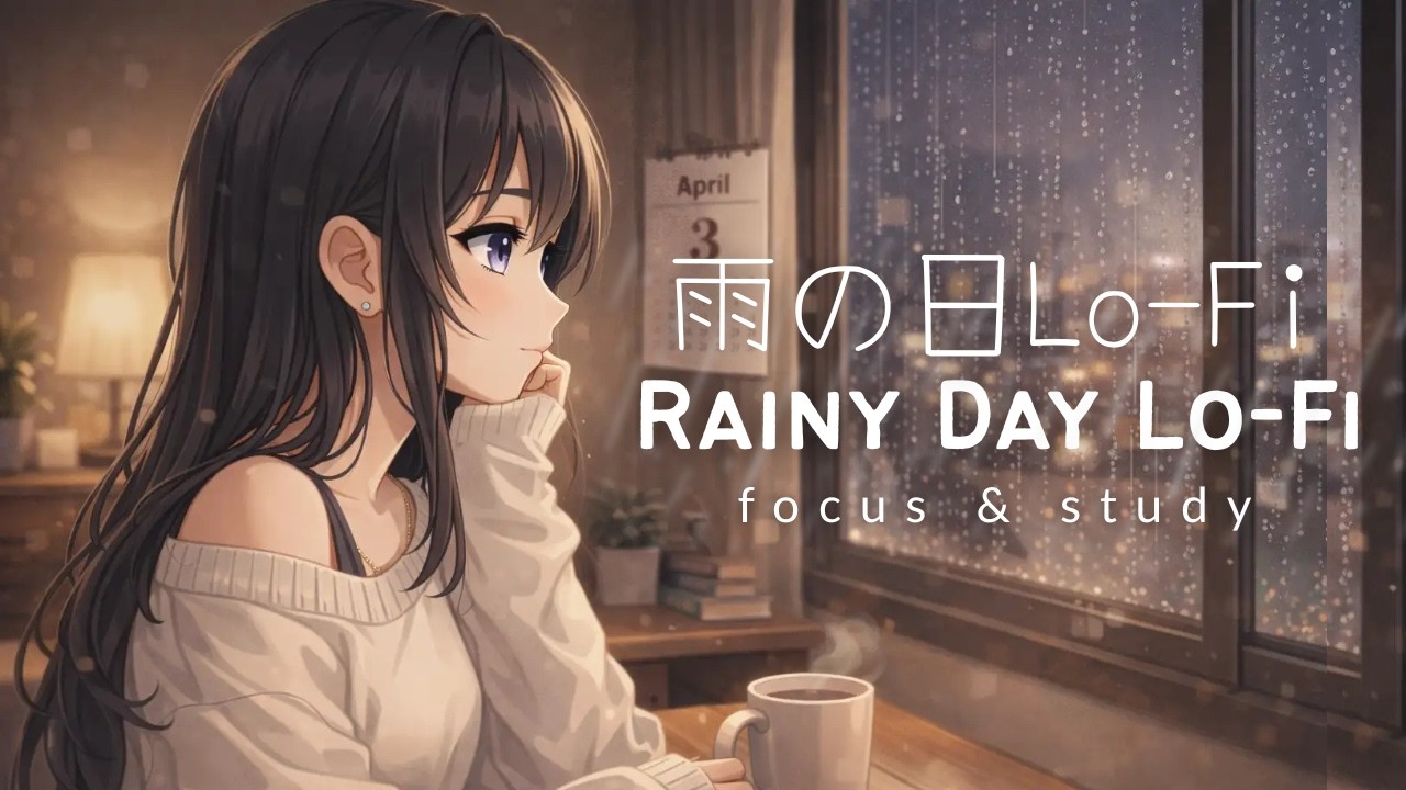 【Rainy Day Lofi Study】🌧 雨の日Lo-Fi – Calm Piano Lofi Beats for Studying & Focus | 30-minute mix