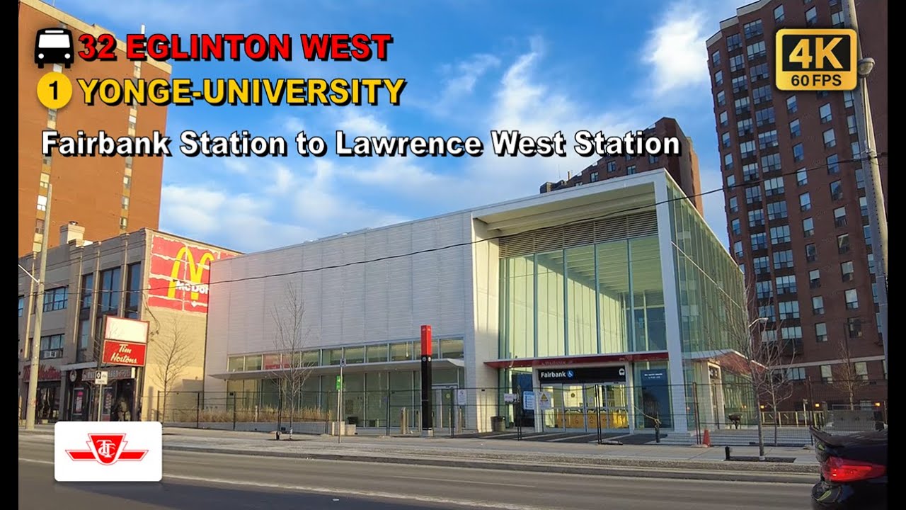 TTC POV Walk: Fairbank Station to Lawrence West Station Via Eglinton West Station【4K】