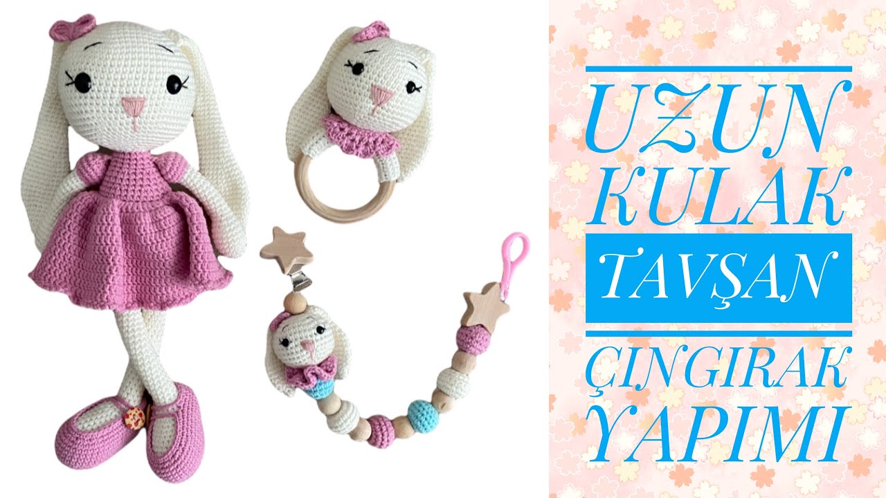 Amigurumi Uzun Kulak Tavşan Çıngırak🌸 (ENGLISH SUBTITLES)
