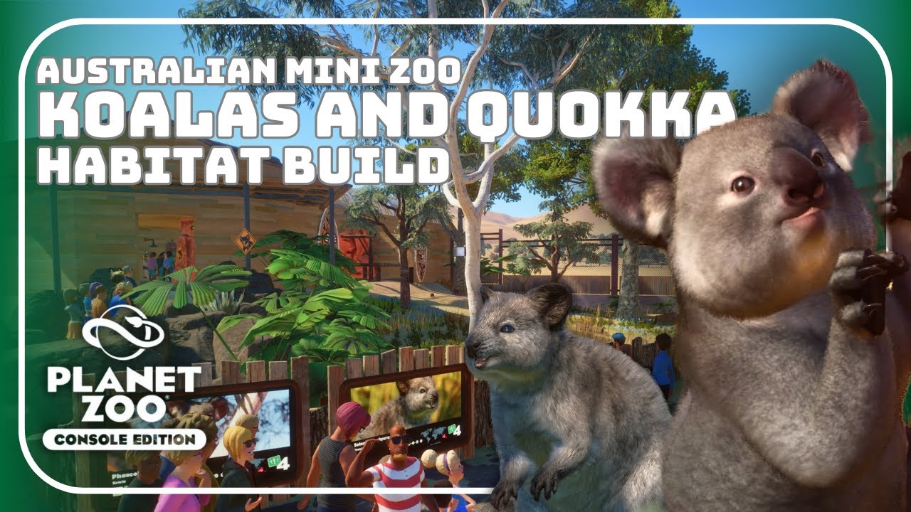Quokka and Koala Habitat Build In Planet Zoo Console Edition