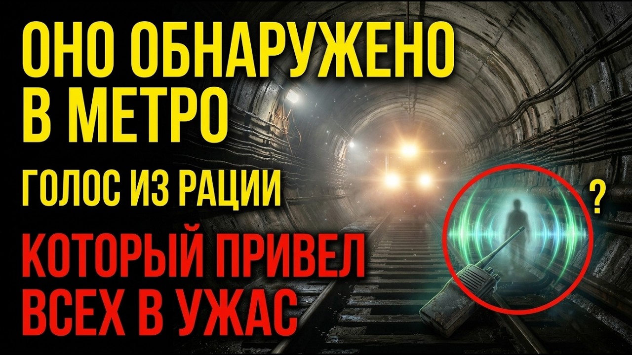 ОНО ОБНАРУЖЕНО В МЕТРО.Этот голос слышали обходчики метро.7. Голос в рации, которого не должно быть