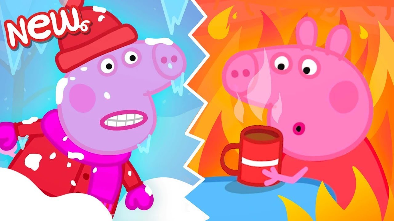 HOT vs COLD CHALLENGE! Peppa Pig Edition 🥵 🐷 🥶 Peppa Pig Tales!