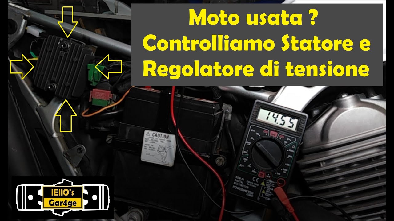 Moto usata? Controlliamo Statore e Regolatore di tensione -We check the stator and voltage regulator