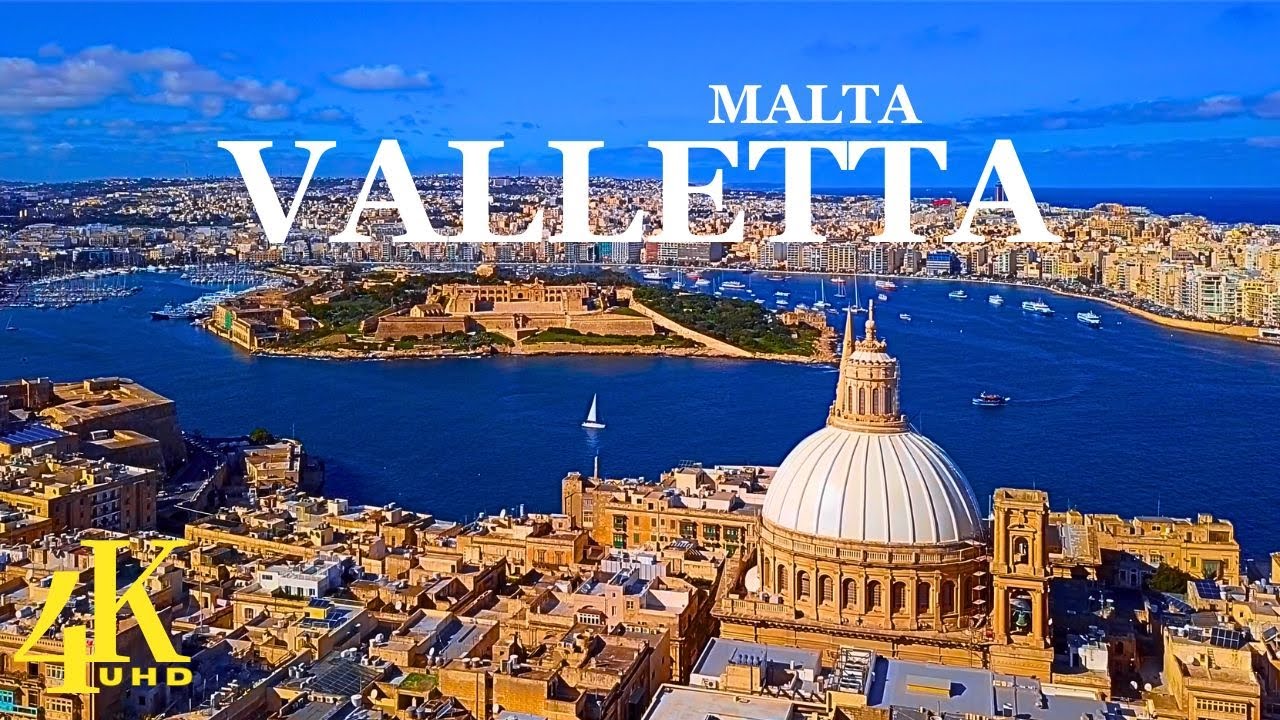 Valletta, Malta 🇲🇹 4K UHD | Drone Footage