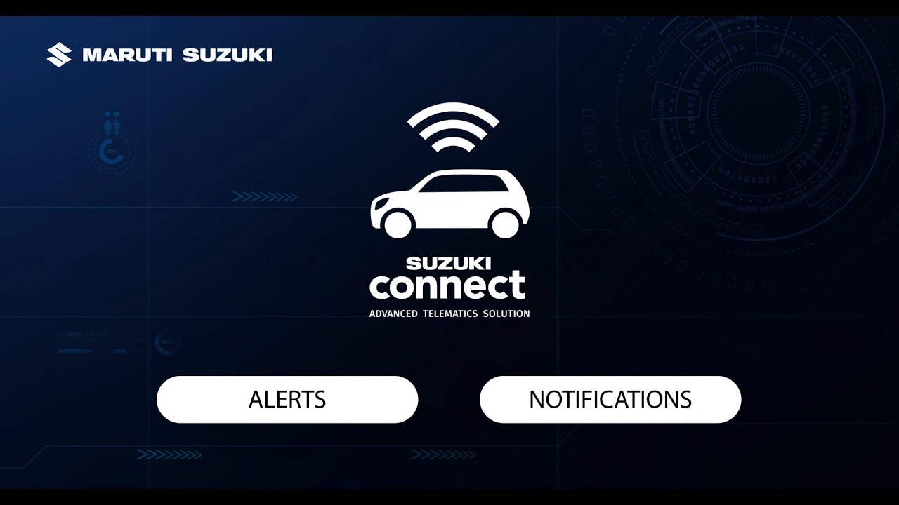 Suzuki Connect App Alerts & Notifications