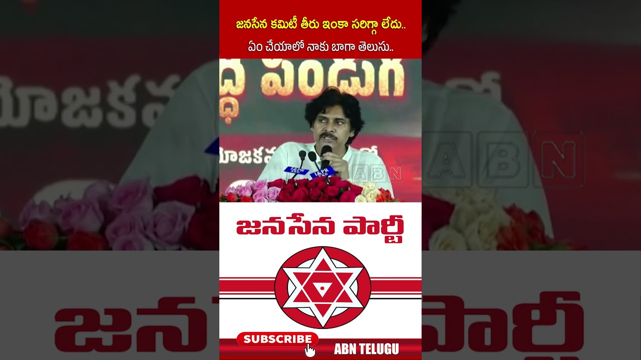 జనసేన కమిటీ తీరు ఇంకా సరిగ్గా లేదు   ఏం చేయాలో నాకు బాగా తెలుసు | #janasena #pawankalyan #shorts