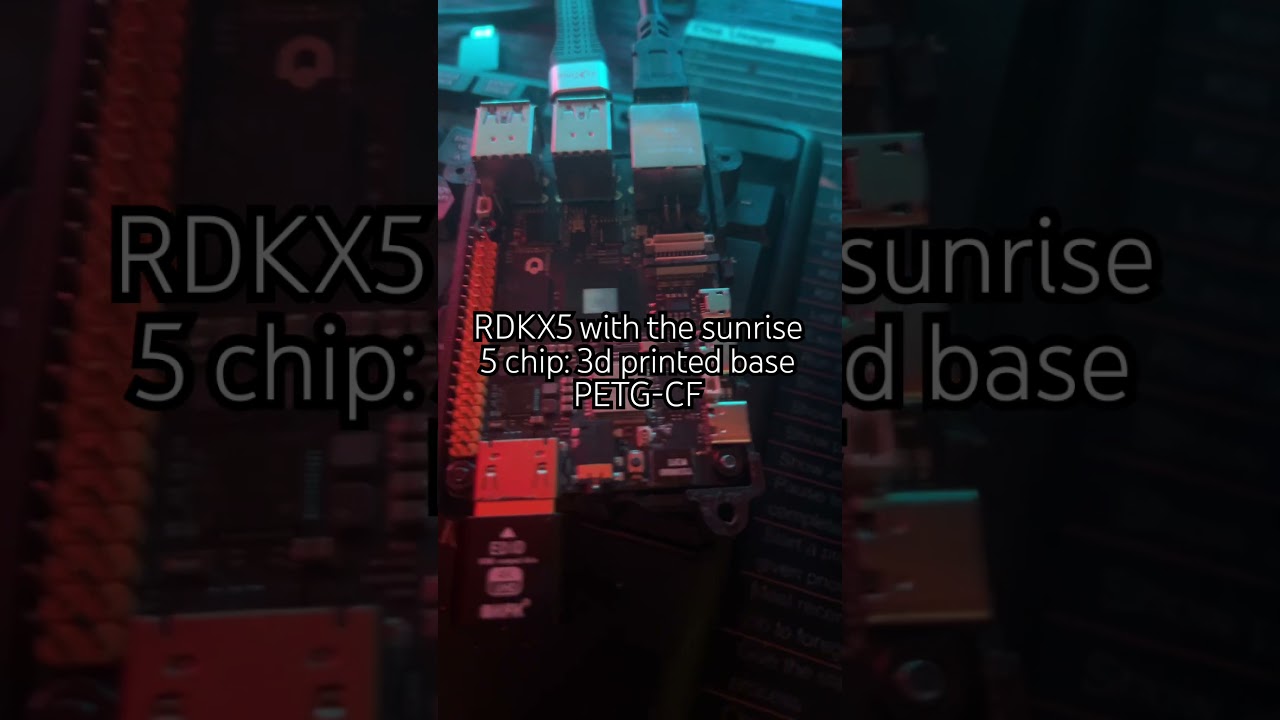RDKX5 Sunrise 5 chip , 10 tops, 256 nvme #3dprinting  #drobotics  #raspberrypi #not a raspberry pi