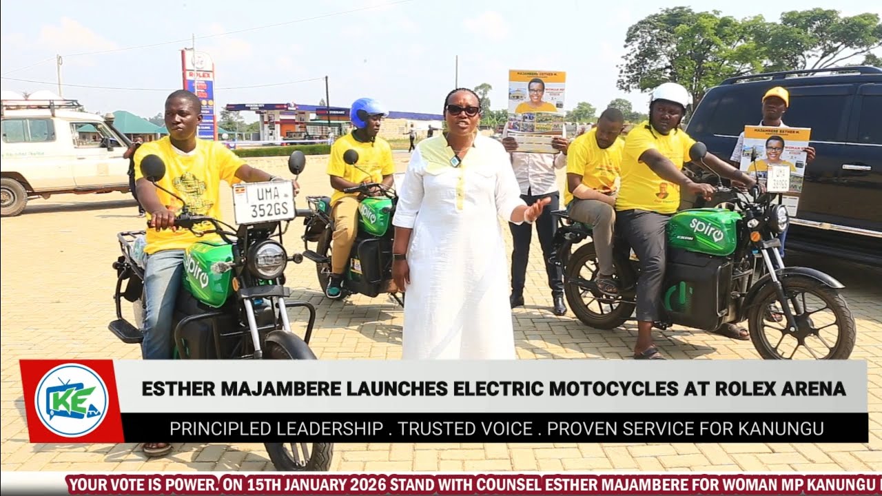 Counsel Esther Majambere Launches Electric Motorcycles Kihihi -Kanungu at Rolex Arena 