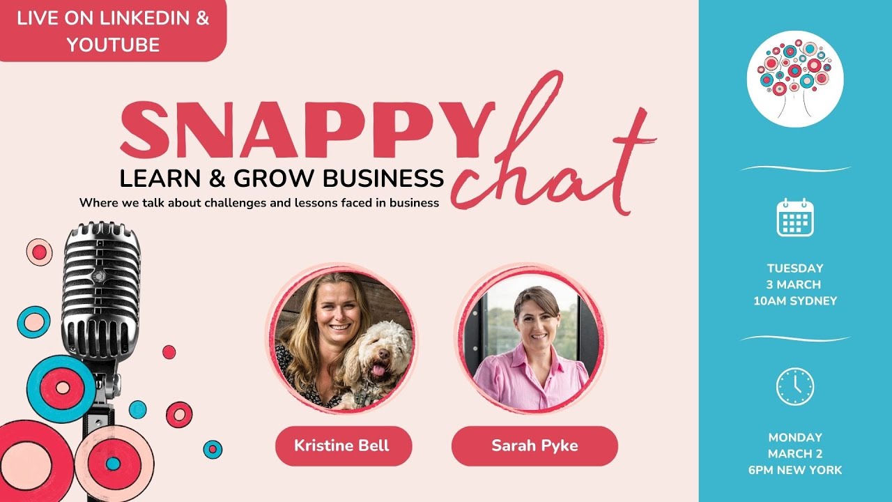 Learn & Grow Snappy Chat w/ Founder of Bond Financial, Sarah Pyke