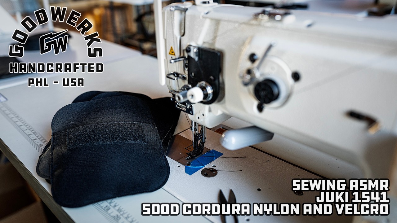 Sewing ASMR - Juki 1541 - Cordura and Velcro