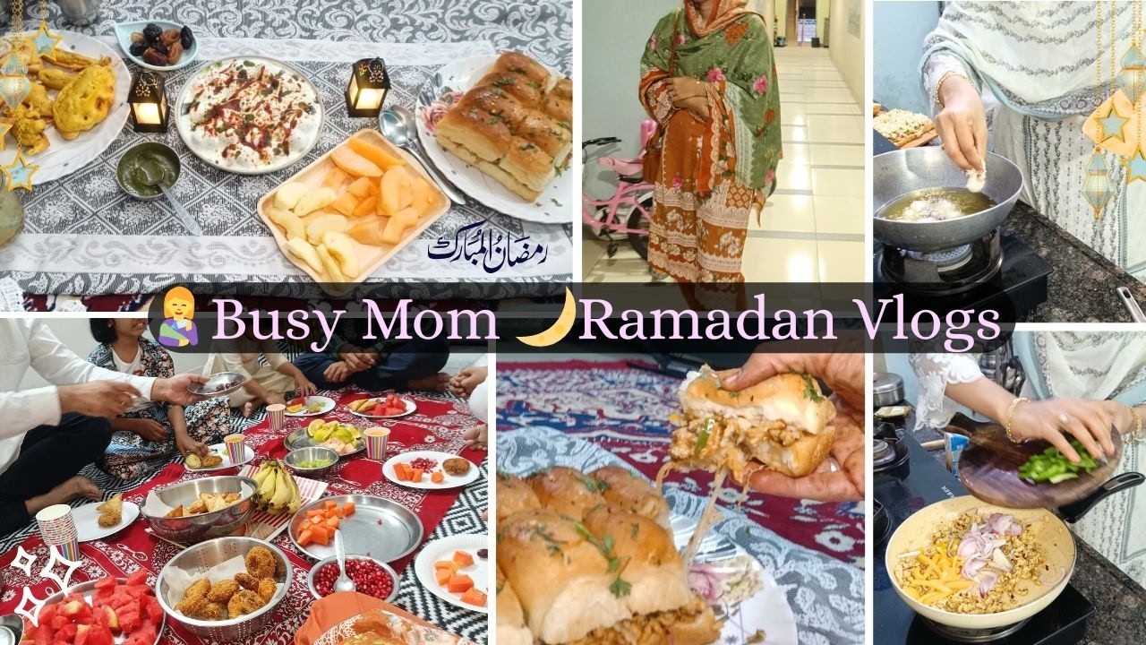 👩‍🍼Busy Mom🌙 Ramadan Vlogs | 3 Easy Iftar Recipe 😋| Kids Not Well😔
