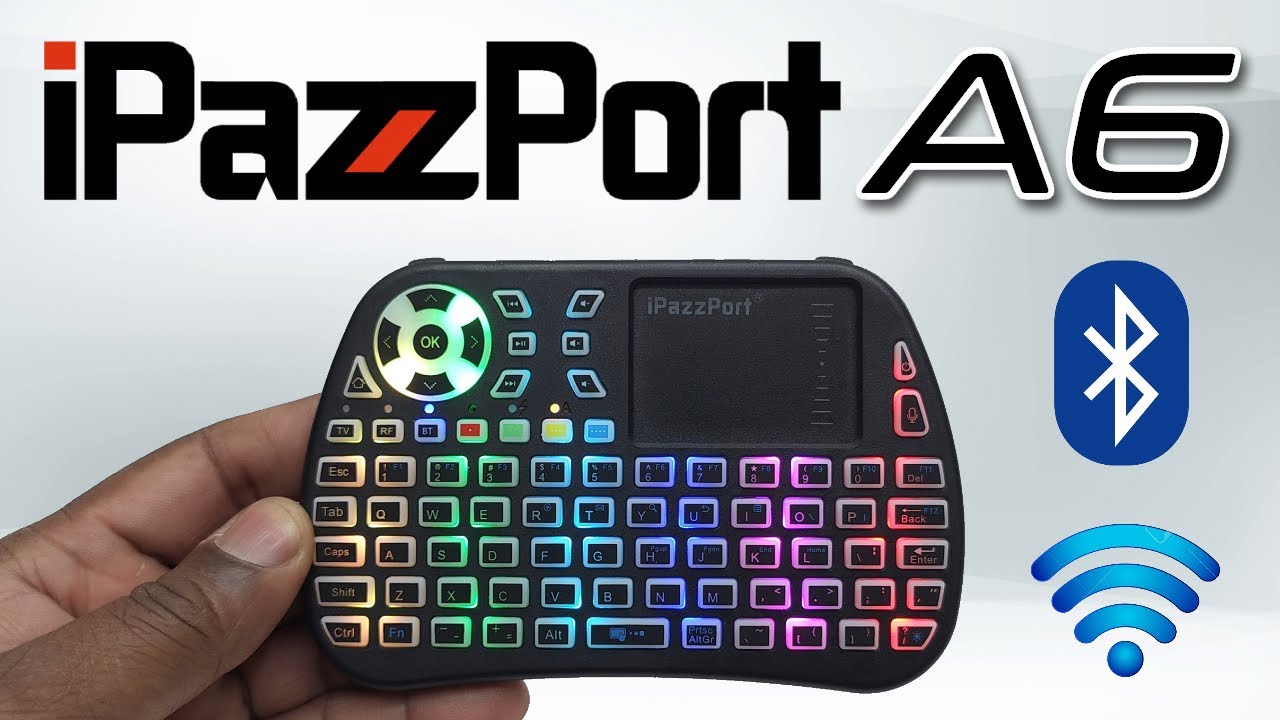 Обзор беспроводной Bluetooth мини-клавиатуры iPazzPort A6 2024 года